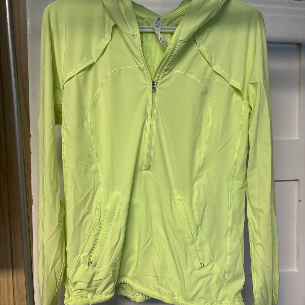 Lululemon Athletica Light Green Zip-Up Hoodie